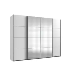 Schwebet&uuml;renschrank in Wei&szlig;