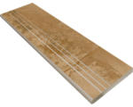 Hornbach Poolumrandung Beckenrandstein Metallic Corten Brown Rundform 3 Rillen 30x100x2 cm