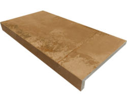 Poolumrandung Beckenrandstein Metallic Corten Brown L-Form 30x60x2 cm