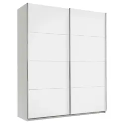 Schwebetürenschrank in Weiß