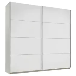 Schwebetürenschrank in Weiß