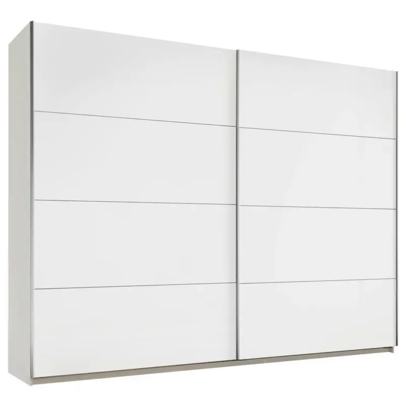 Schwebetürenschrank in Weiß