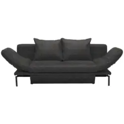 Schlafsofa in Webstoff Anthrazit
