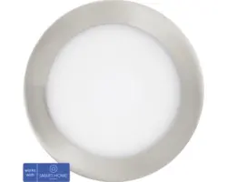 LED Einbauleuchte EGLO crosslink.z Crosslink-Z LED 10,8 W 1520 lm 2700 K 1 -flammig Ø 165 mm nickel-matt IP 44 1 Stück ( )