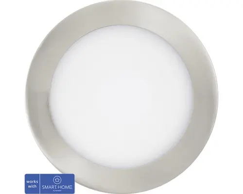 LED Einbauleuchte EGLO crosslink.z Crosslink-Z LED 10,8 W 1520 lm 2700 K 1 -flammig Ø 165 mm nickel-matt IP 44 1 Stück ( )