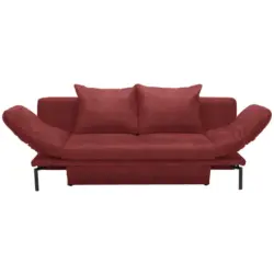 Schlafsofa in Webstoff Rot