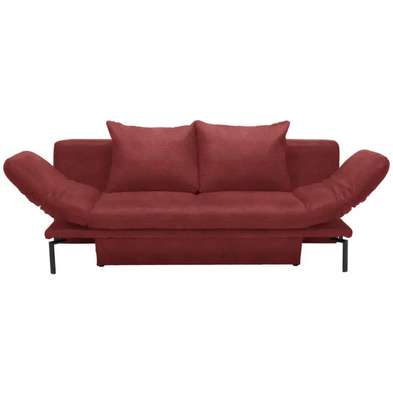 Schlafsofa in Webstoff Rot