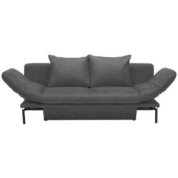 Schlafsofa in Webstoff Dunkelgrau