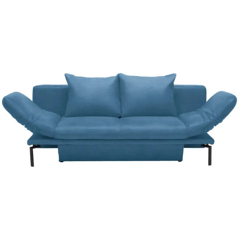 Schlafsofa in Webstoff Türkis