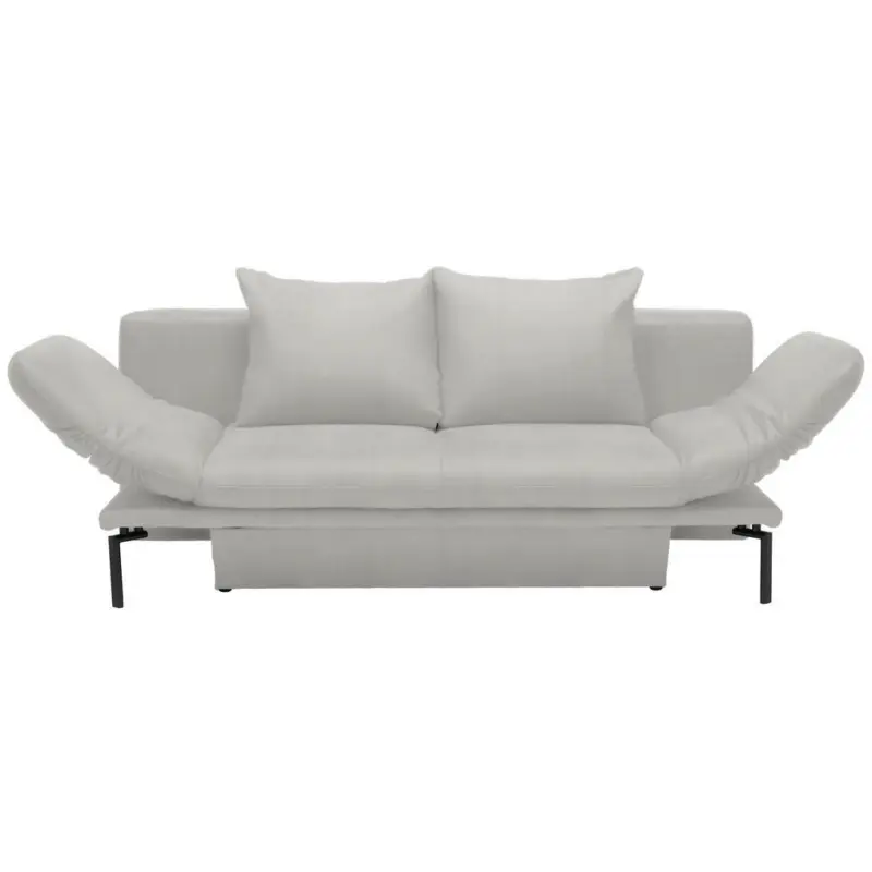 Schlafsofa in Webstoff Weiß