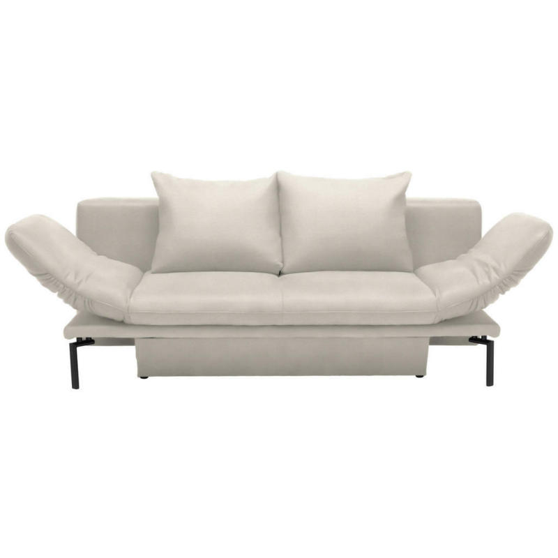 Schlafsofa in Webstoff Creme