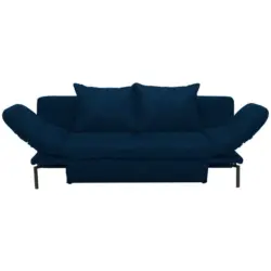 Schlafsofa in Flachgewebe Dunkelblau