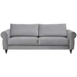 Schlafsofa in Webstoff Grau