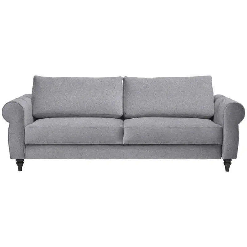 Schlafsofa in Webstoff Grau