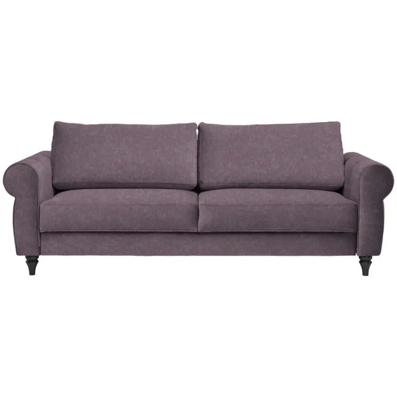 Schlafsofa in Webstoff Rosa