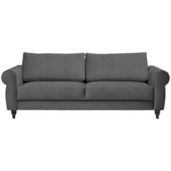 Schlafsofa in Webstoff Dunkelgrau