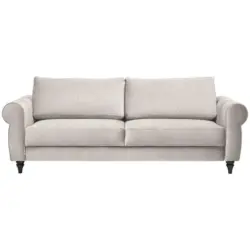 Schlafsofa in Webstoff Hellgrau