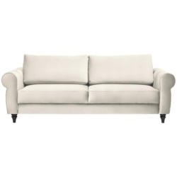 Schlafsofa in Webstoff Creme