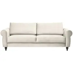 Schlafsofa in Webstoff Creme