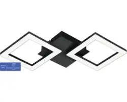 LED Deckenleuchte PARANDAY-Z Eglo Crosslink-Z 15,5 W 1800 lm 3000-6500 K 1-flammig IP 20 schwarz ( 31773 )