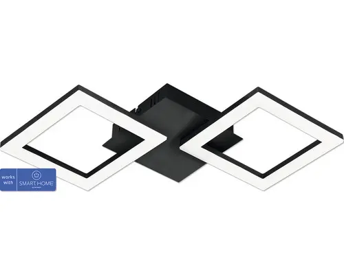 LED Deckenleuchte PARANDAY-Z Eglo Crosslink-Z 15,5 W 1800 lm 3000-6500 K 1-flammig IP 20 schwarz ( 31773 )