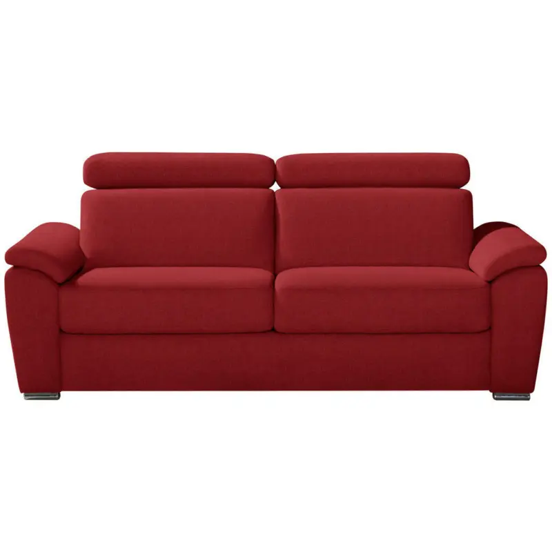Schlafsofa in Webstoff Rot