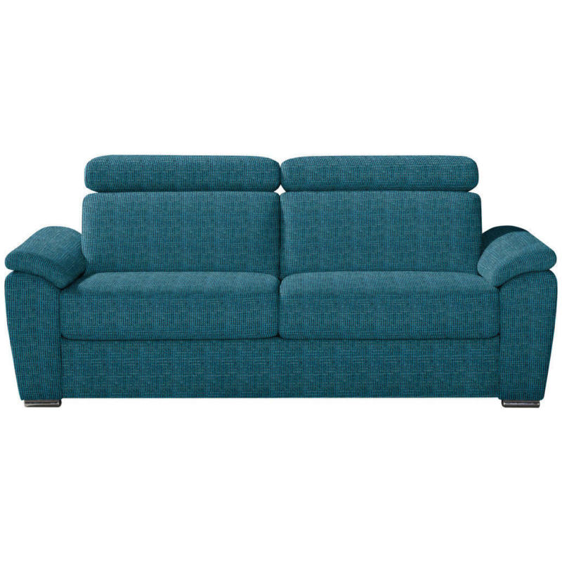 Schlafsofa in Webstoff Petrol