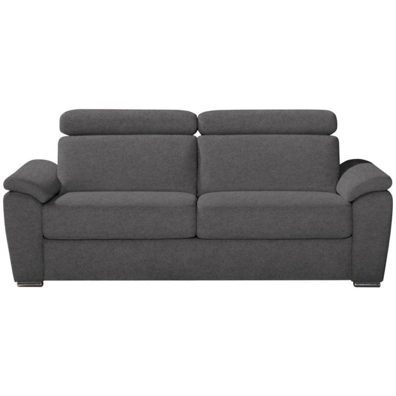 Schlafsofa in Webstoff Dunkelgrau