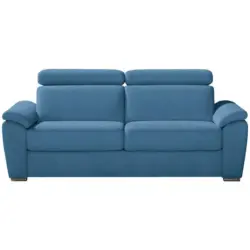 Schlafsofa in Webstoff Türkis
