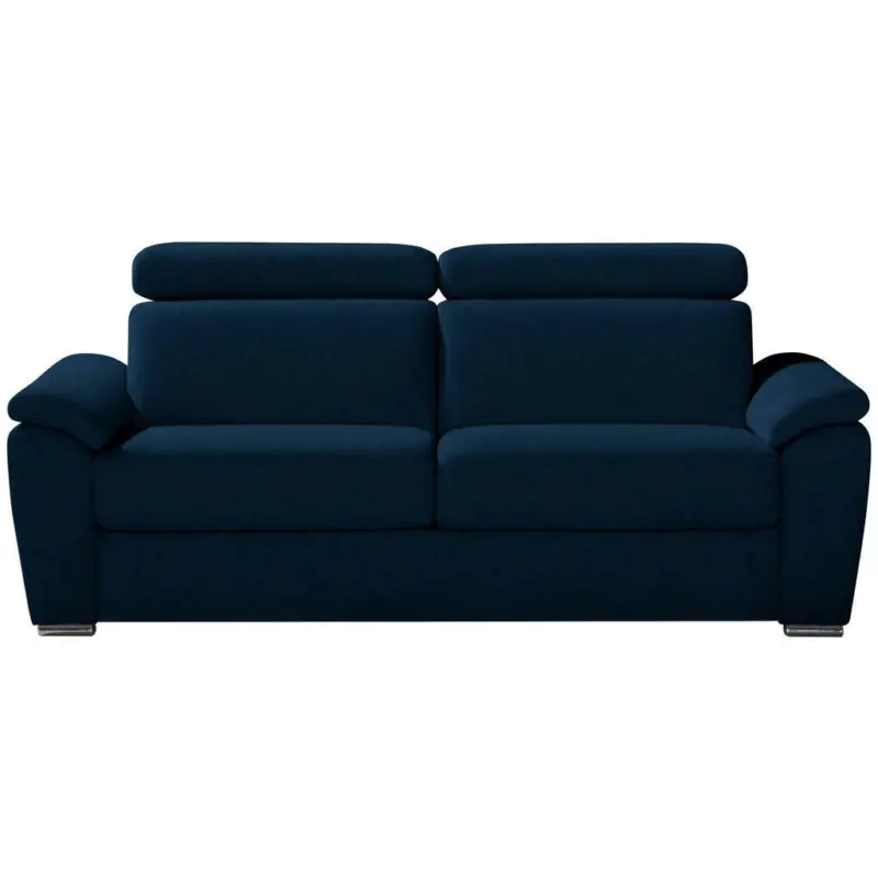 Schlafsofa in Webstoff Dunkelblau