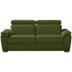 Schlafsofa in Webstoff Dunkelgrün