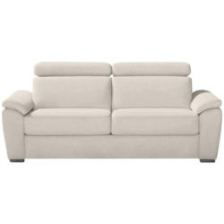 Schlafsofa in Webstoff Creme