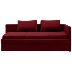 Liege in Webstoff Dunkelrot