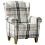 XXXLutz Lauterach - Ihr M&ouml;belhaus bei Bregenz Ohrensessel in Webstoff Schwarz, Silberfarben, Wei&szlig;, Beige