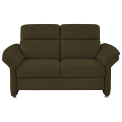 Zweisitzer-Sofa in Echtleder Waldgrün