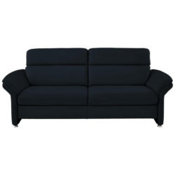 Dreisitzer-Sofa in Leder Dunkelblau