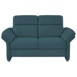 Zweisitzer-Sofa in Echtleder Blau