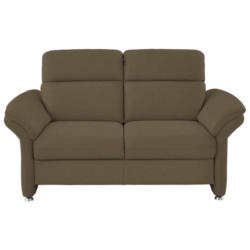 Zweisitzer-Sofa in Echtleder Grau
