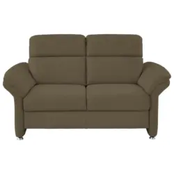 Zweisitzer-Sofa in Echtleder Grau