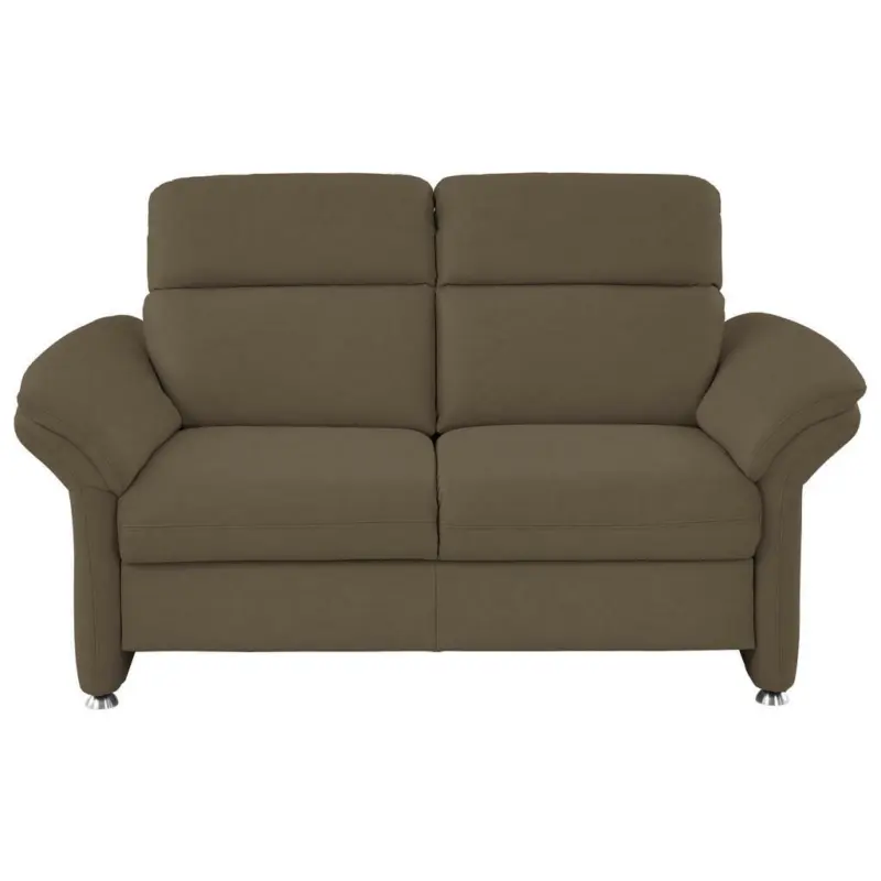 Zweisitzer-Sofa in Echtleder Grau