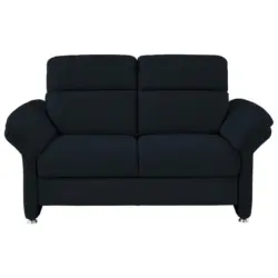 Zweisitzer-Sofa in Echtleder Dunkelblau