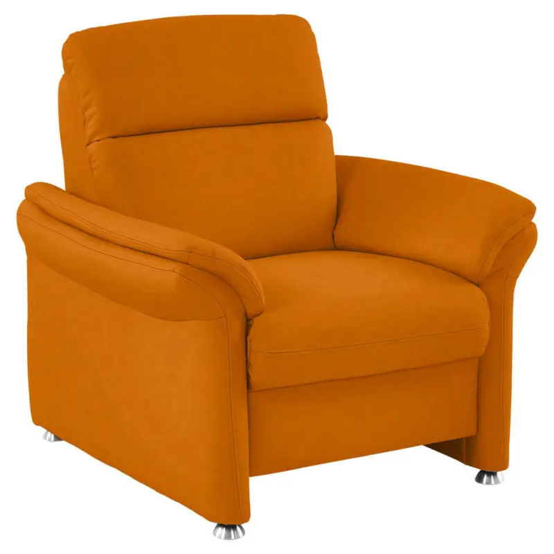 Sessel in Echtleder Orange