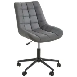 Drehstuhl in Grau, Schwarz