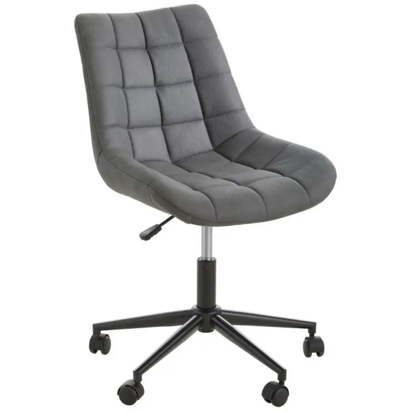 Drehstuhl in Grau, Schwarz