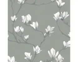 Vliestapete 113354 Laura Ashley Magnolia Grove Grau