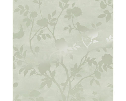 Vliestapete 113373 Laura Ashley Eglantine Silhouette Grün