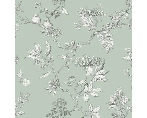 Vliestapete 113345 Laura Ashley Elderwood Grün