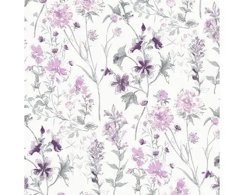 Vliestapete 113362 Laura Ashley Wild Meadow Lila