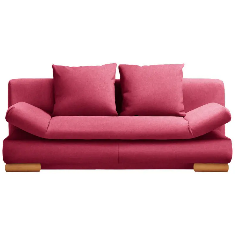 Schlafsofa in Flachgewebe Rot