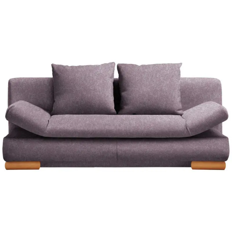 Schlafsofa in Webstoff Violett